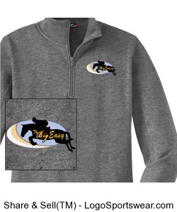 Mens Sport-TekÂ® 1/4 Zip Sweatshirt (Grey)- Printed Logo Design Zoom